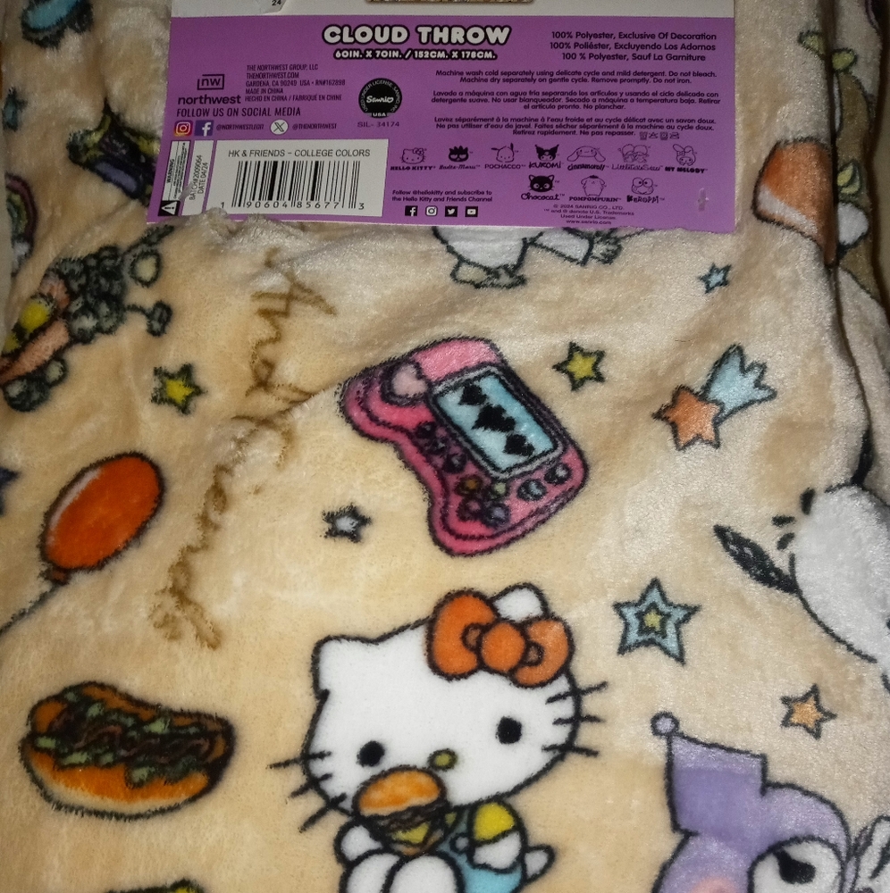 Hello Kitty and friends blanket